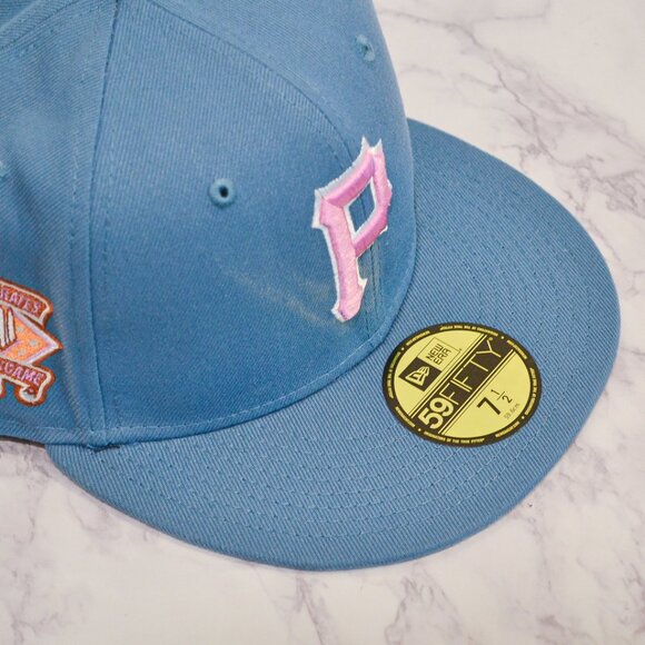 New Era Pittsburg Pirates Fitted Hat with Side Patch 7 1/2 - Picture 5 of 6